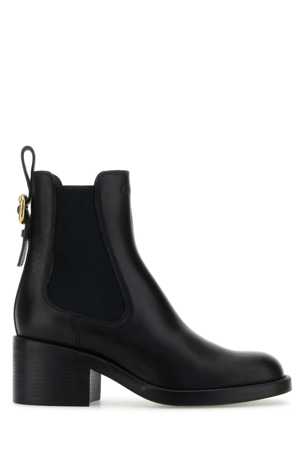 Chloe Women Black Leather Dakota Ankle Boots - 1
