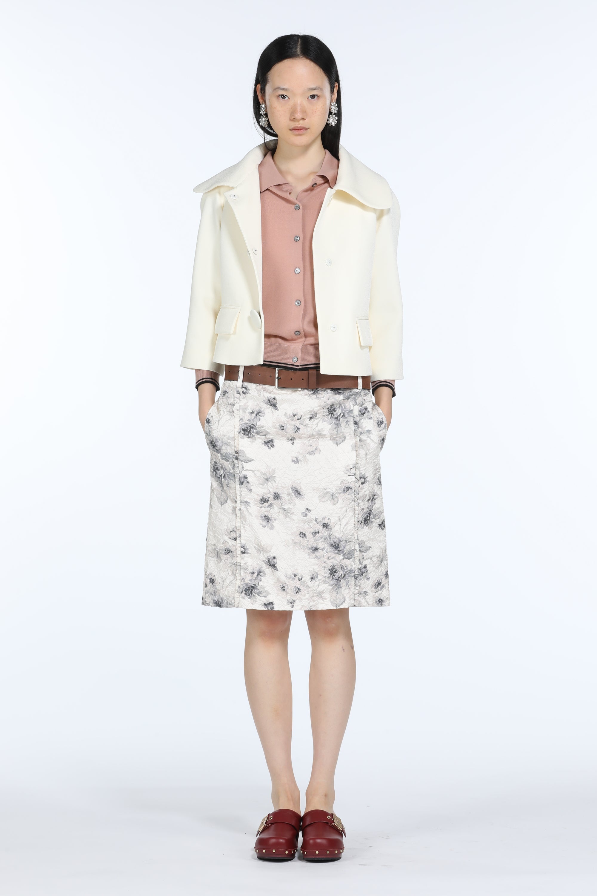 FLORAL-PRINT MIDI SKIRT - 4