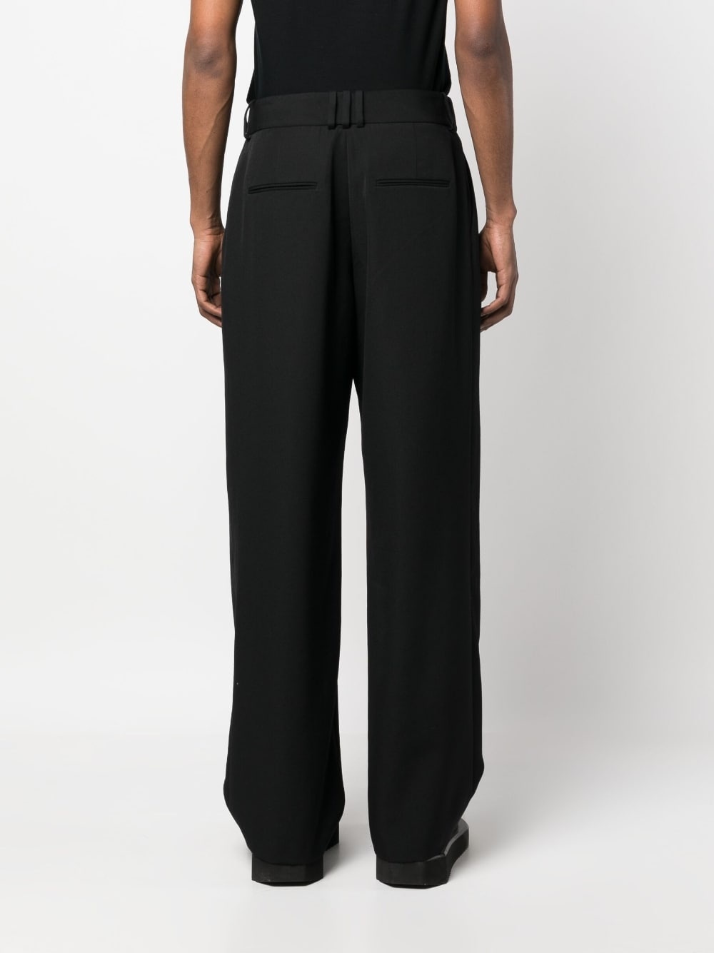 wide-leg tailored trousers - 4
