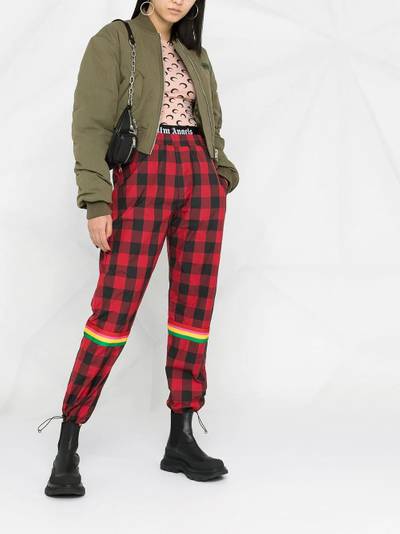 Palm Angels plaid-check print trousers outlook