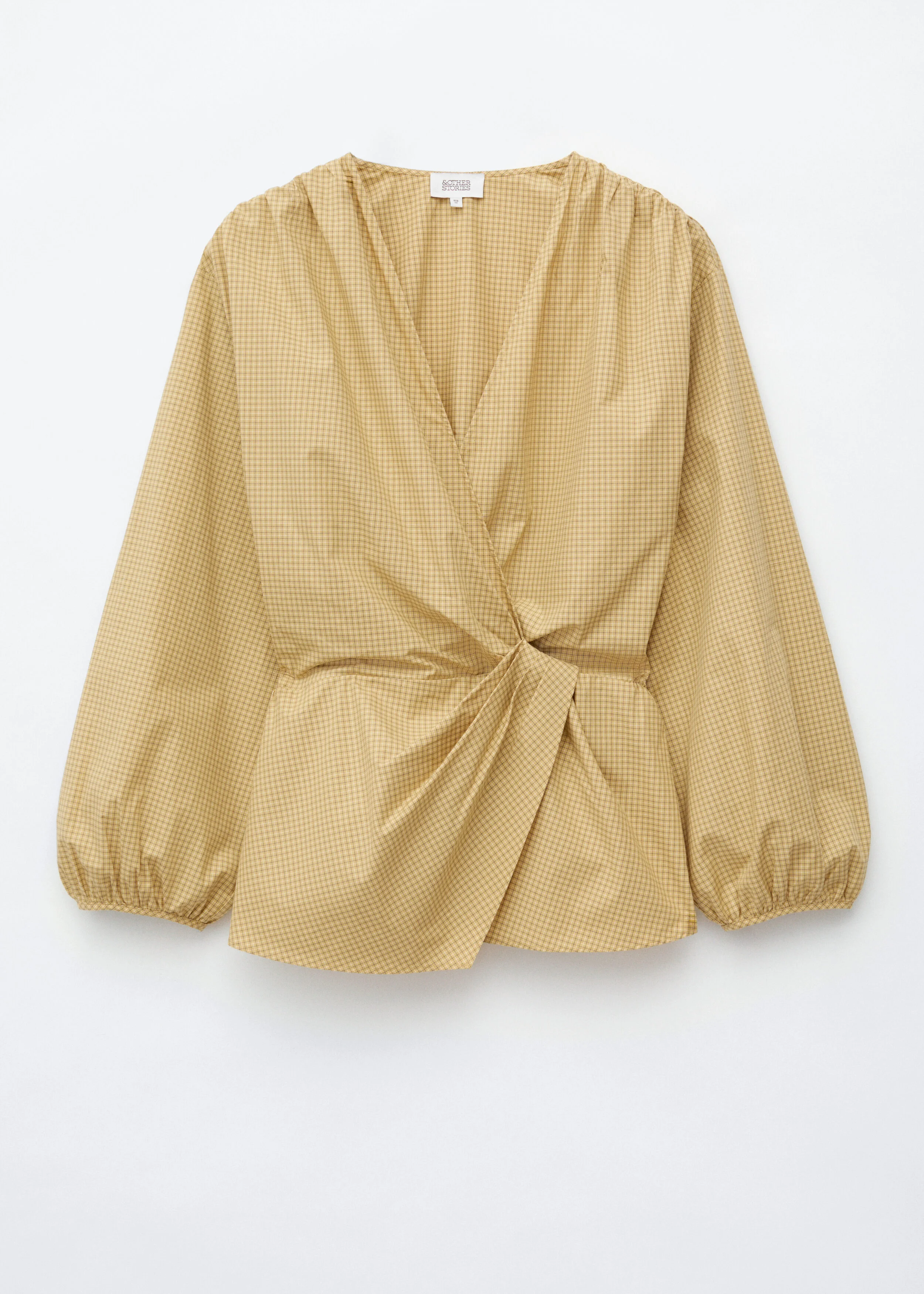 Cotton Cross-Over Blouse - 1