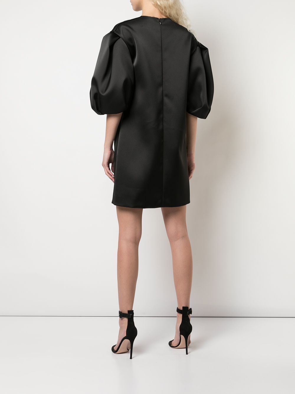puff sleeves shift dress - 4