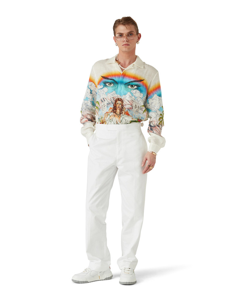 CASABLANCA Chateau Marmont Linen Shirt | Casablanca Paris outlook