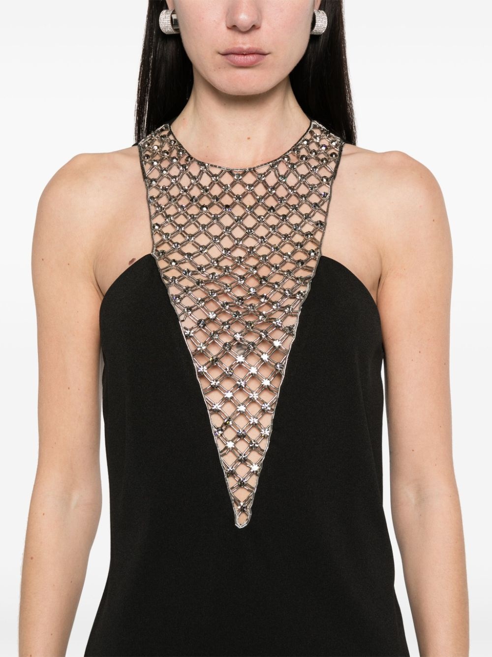 bead-embellished mini dress - 5