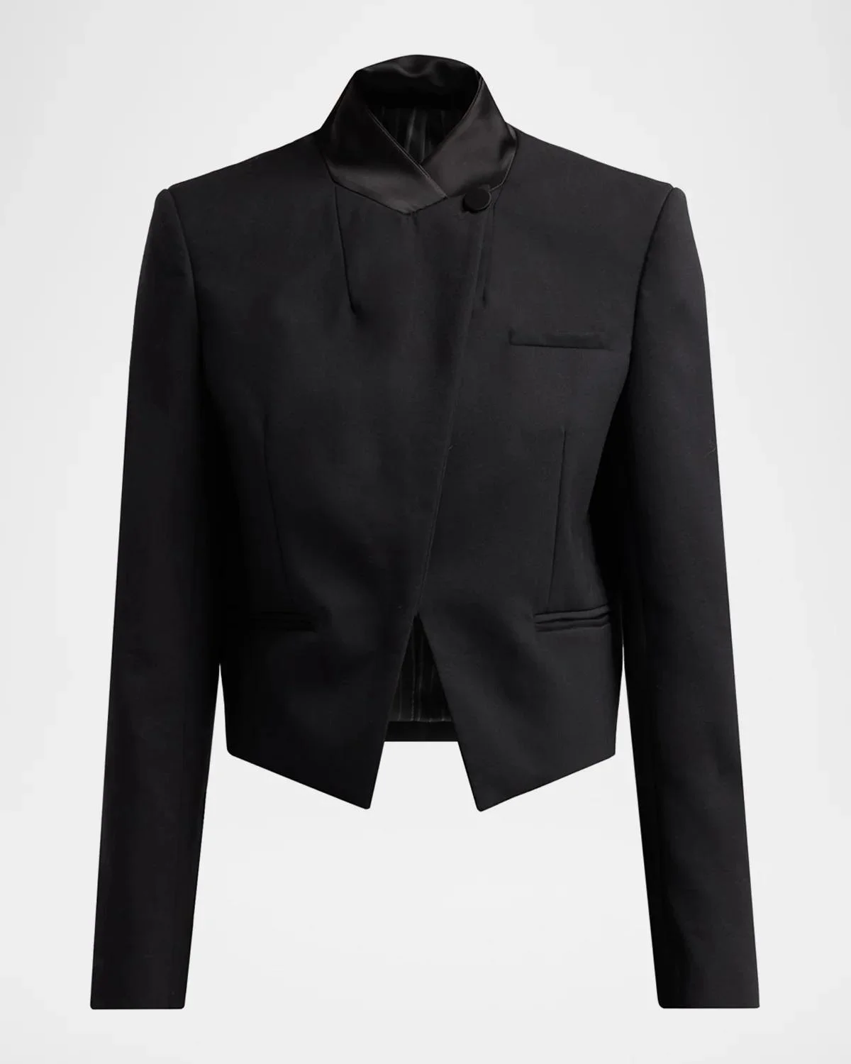 Julie Asymmetric Cropped Blazer - 1