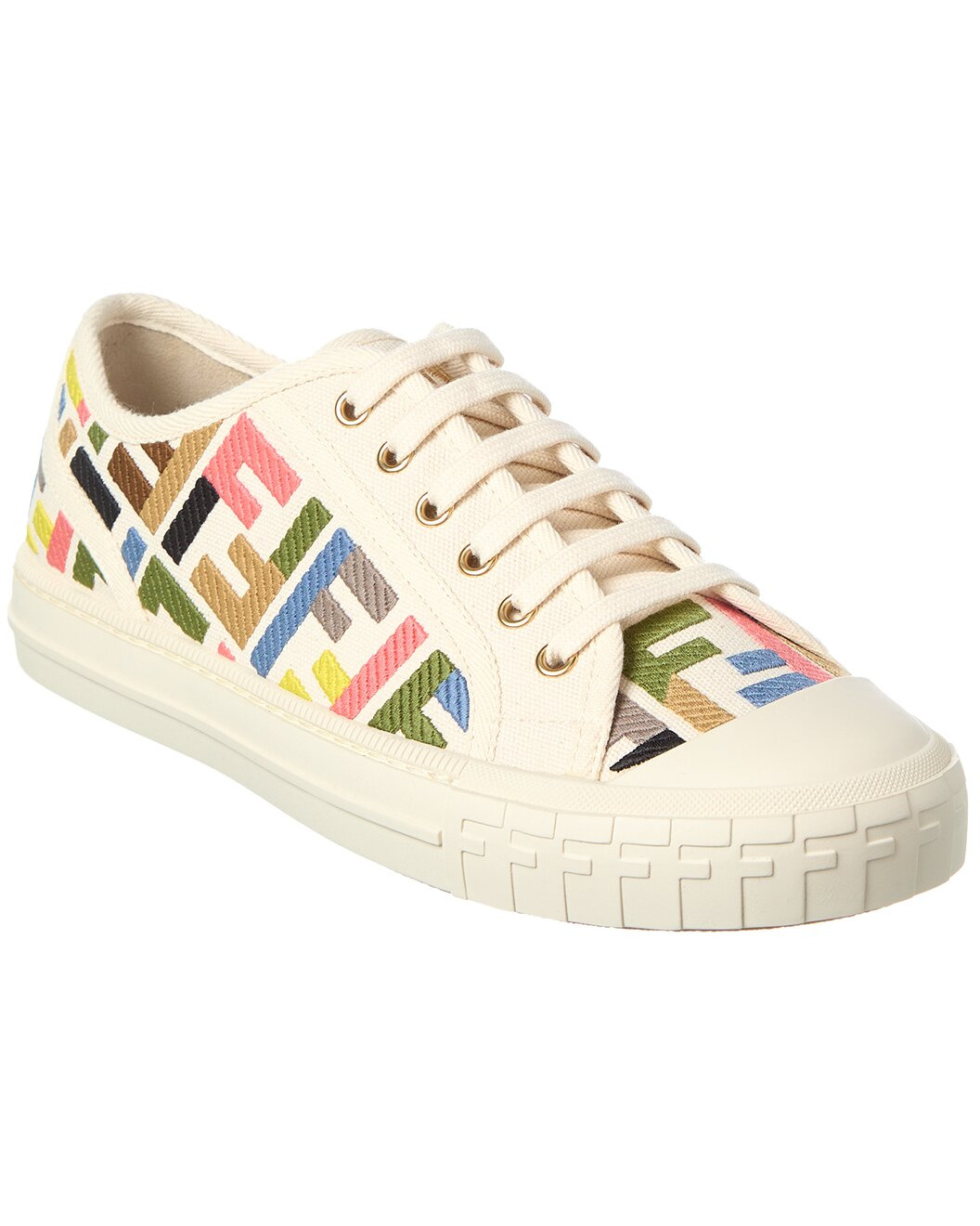 FENDI Domino FF Canvas Sneaker - 1