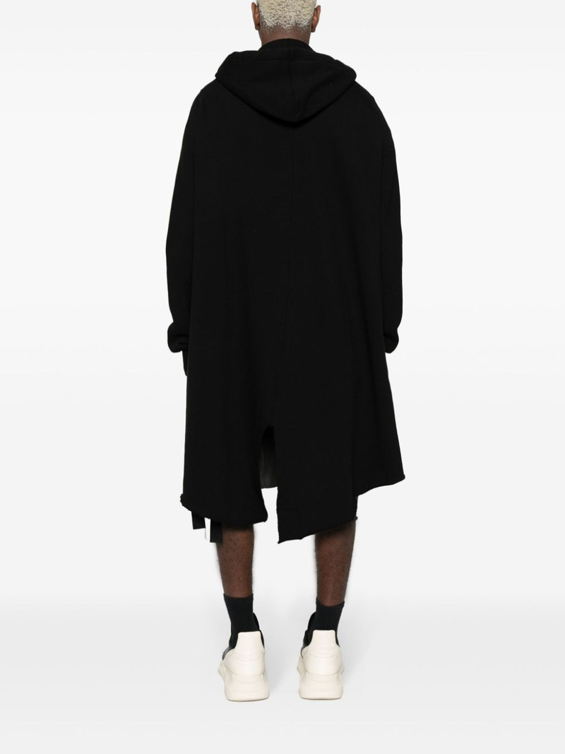 asymmetric 면 zipped hoodie 4