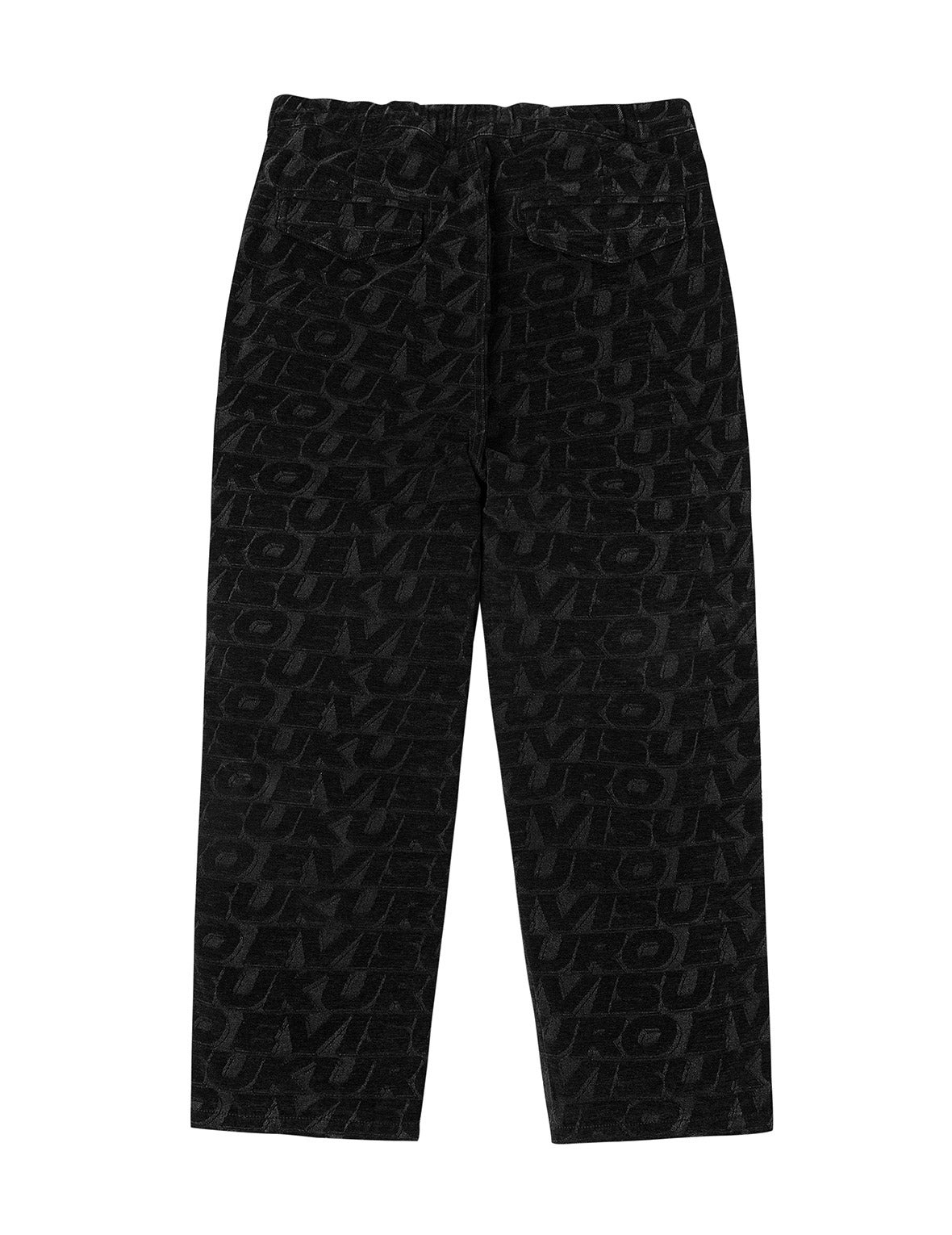 Monogram Allover Jacquard Relax Fit Worker Pants - 2