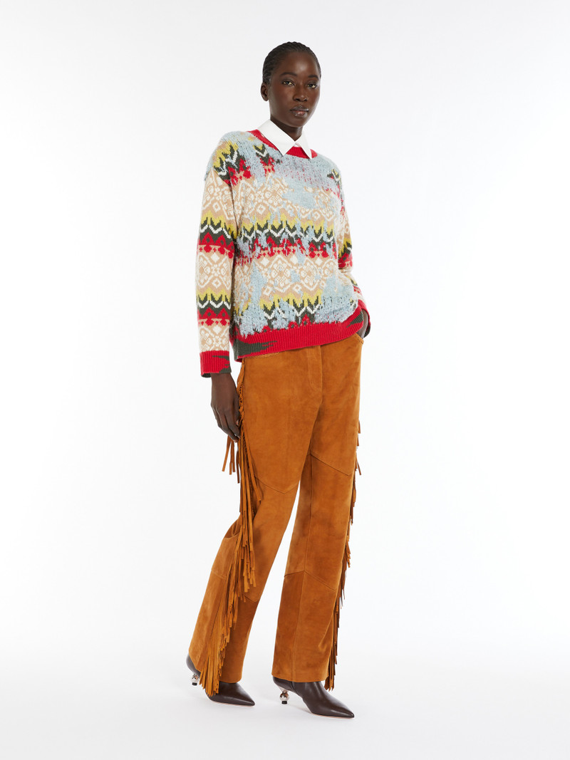 WEEKEND Max Mara OVADA Flared suede trousers outlook