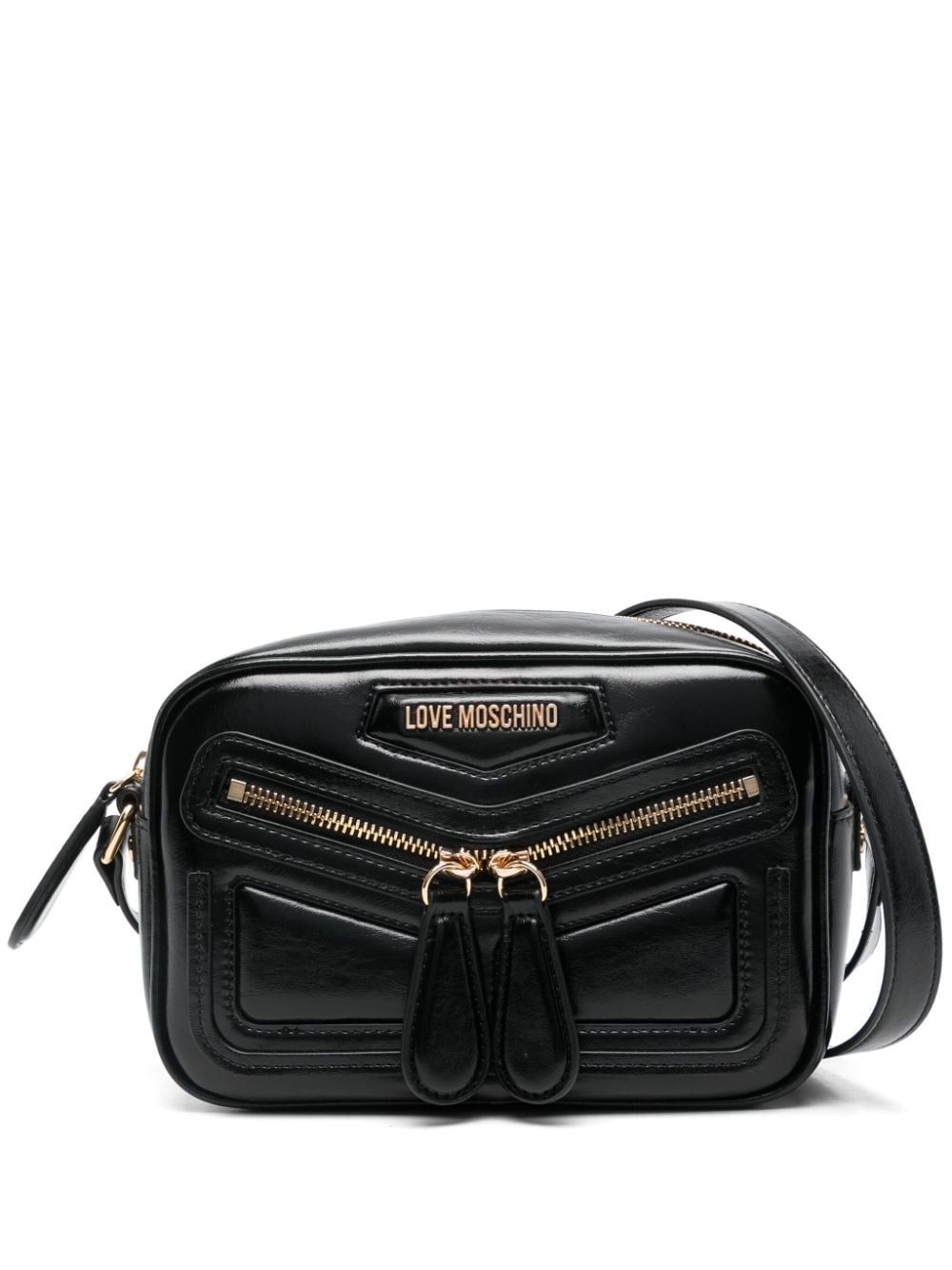 panelled cross body bag - 1