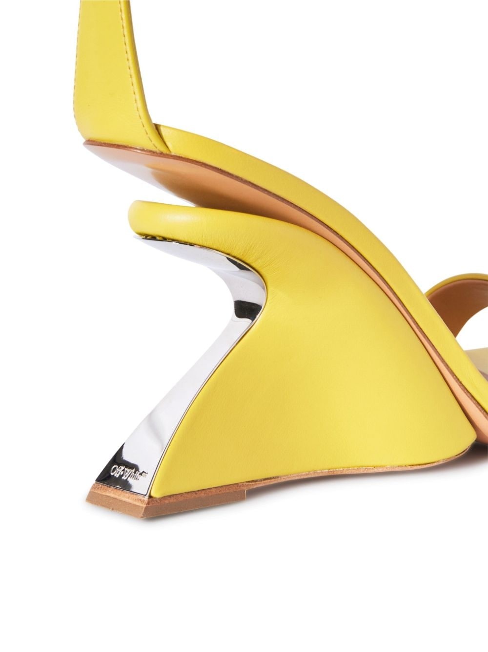 Jug wedge-heel leather sandals - 5