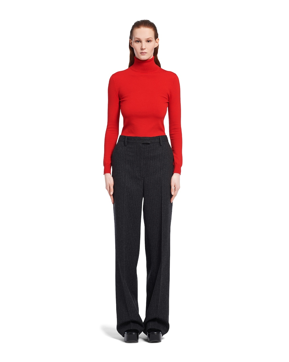 Pinstripe flannel pants - 2