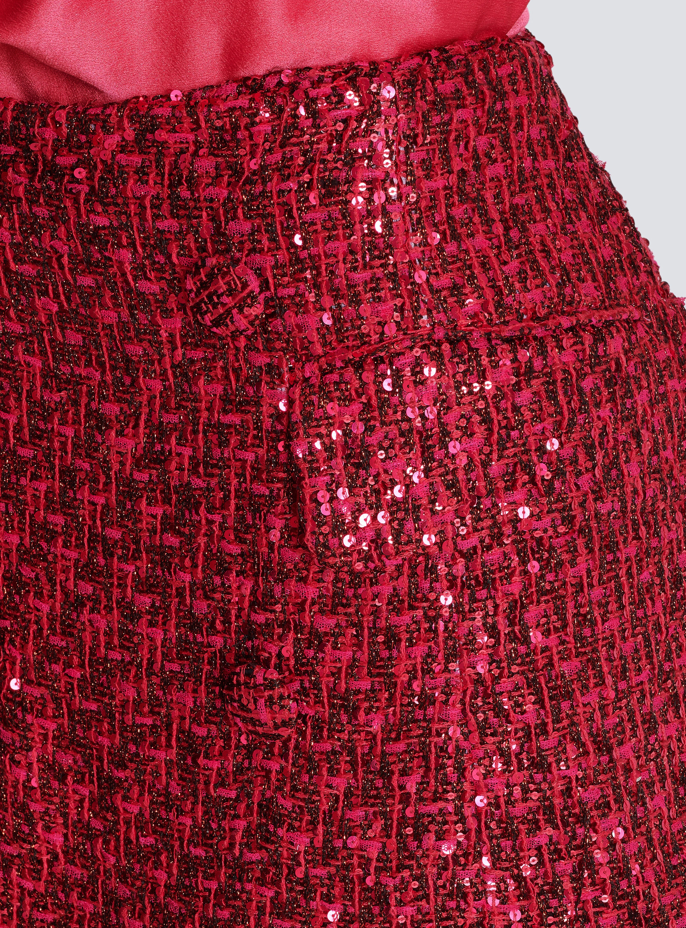 Sequin tweed shorts - 7
