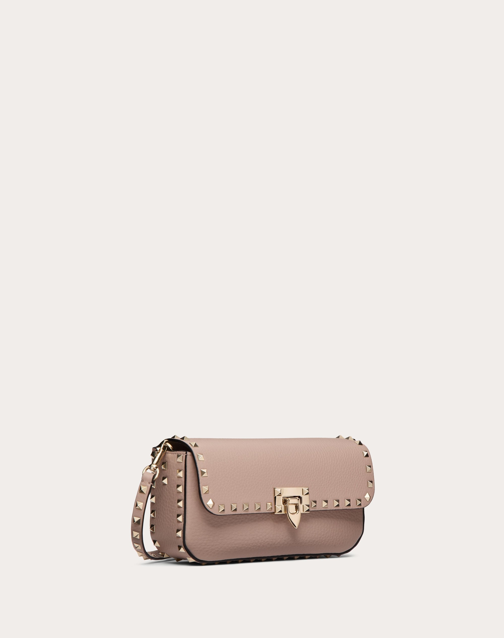 VALENTINO GARAVANI ROCKSTUD GRAINY CALFSKIN SHOULDER BAG 3