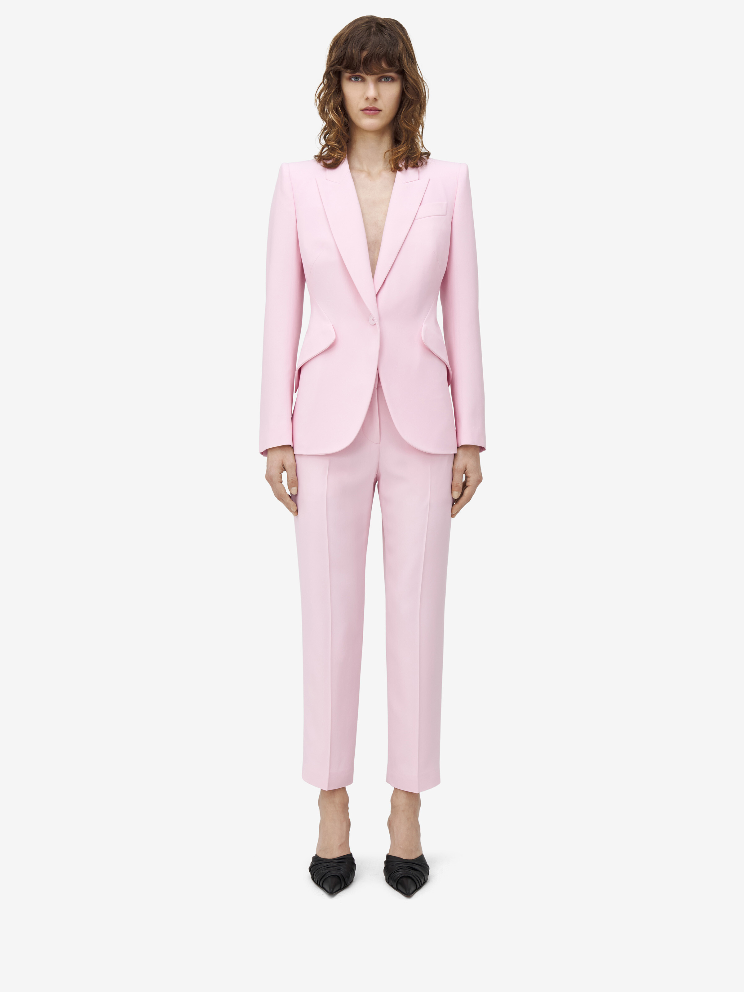 Leaf Crepe Cigarette Trousers - 1