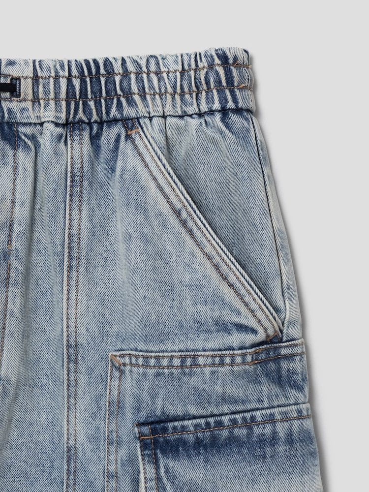 Denim Long Shorts - 4