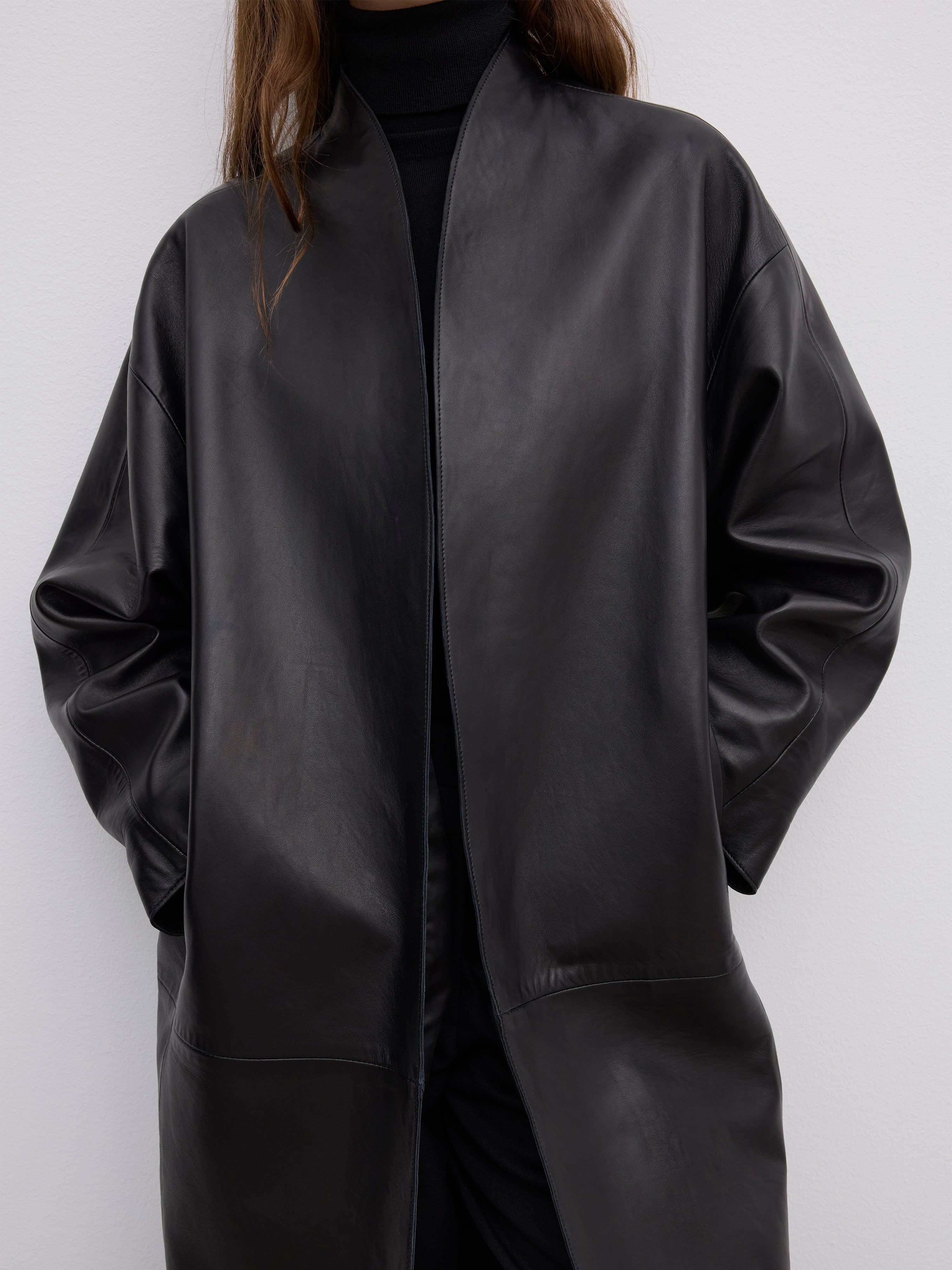Leather coat - 2