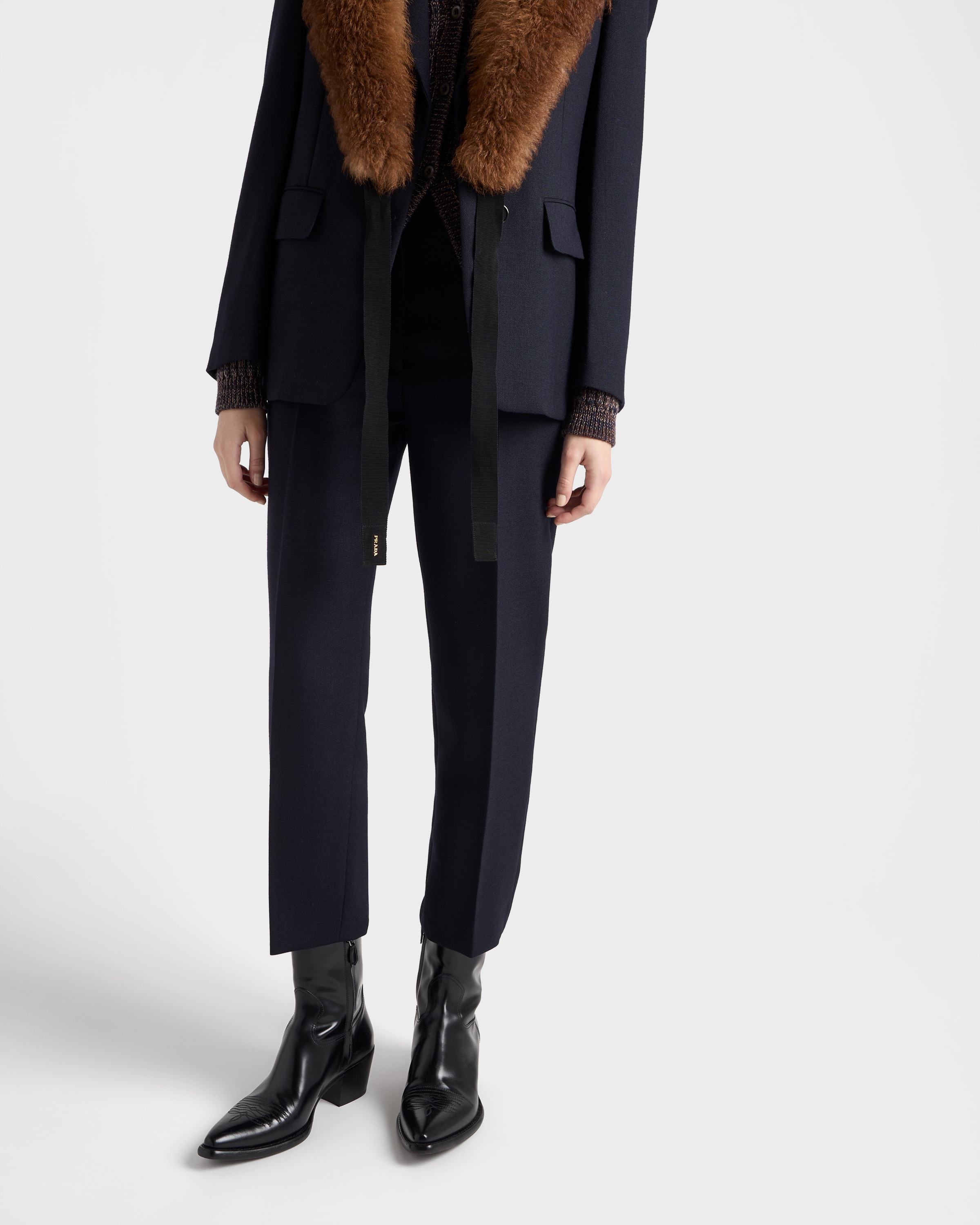 Wool rush stitch pants - 3