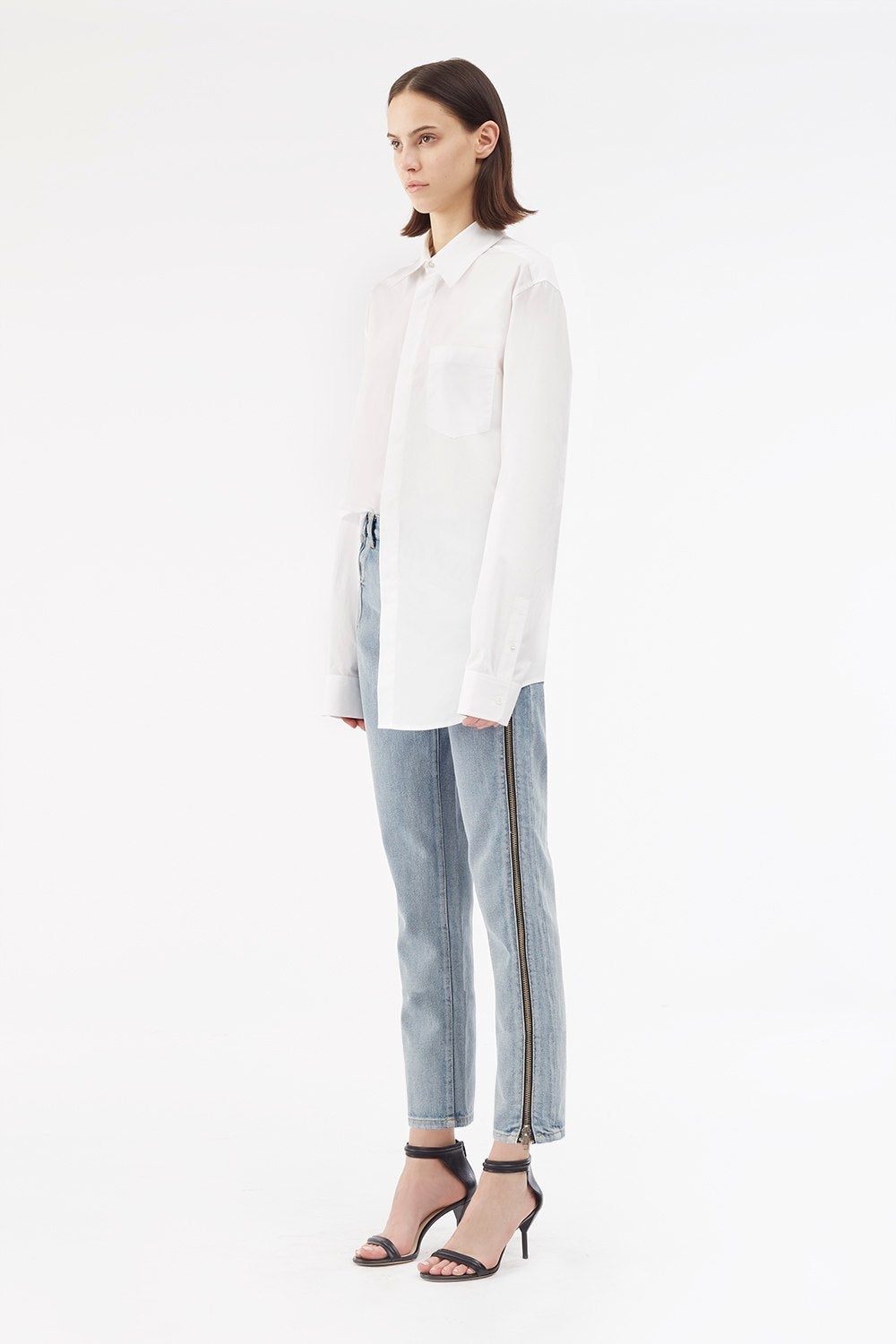 Zippered Denim Pant - 2