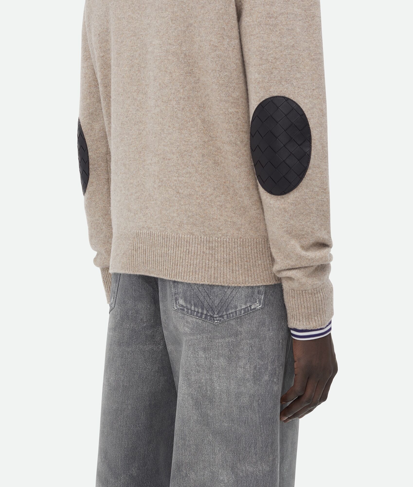 【送料&関税込】Bottega Veneta Cappuccino Stretch Cashmere B Bottega Veneta Cappuccino Stretch Cashmere Blend Sweater L