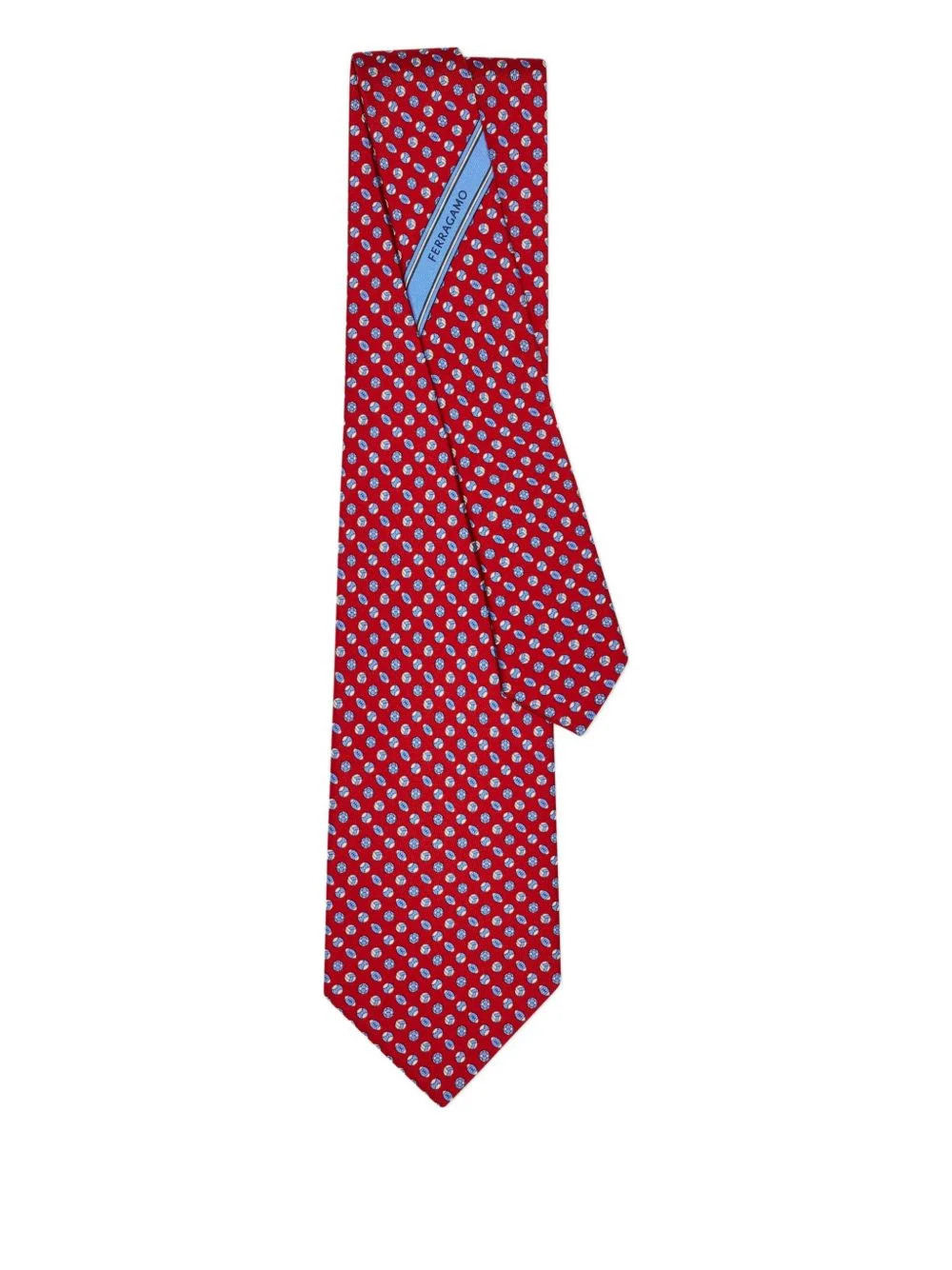 print silk tie - 1