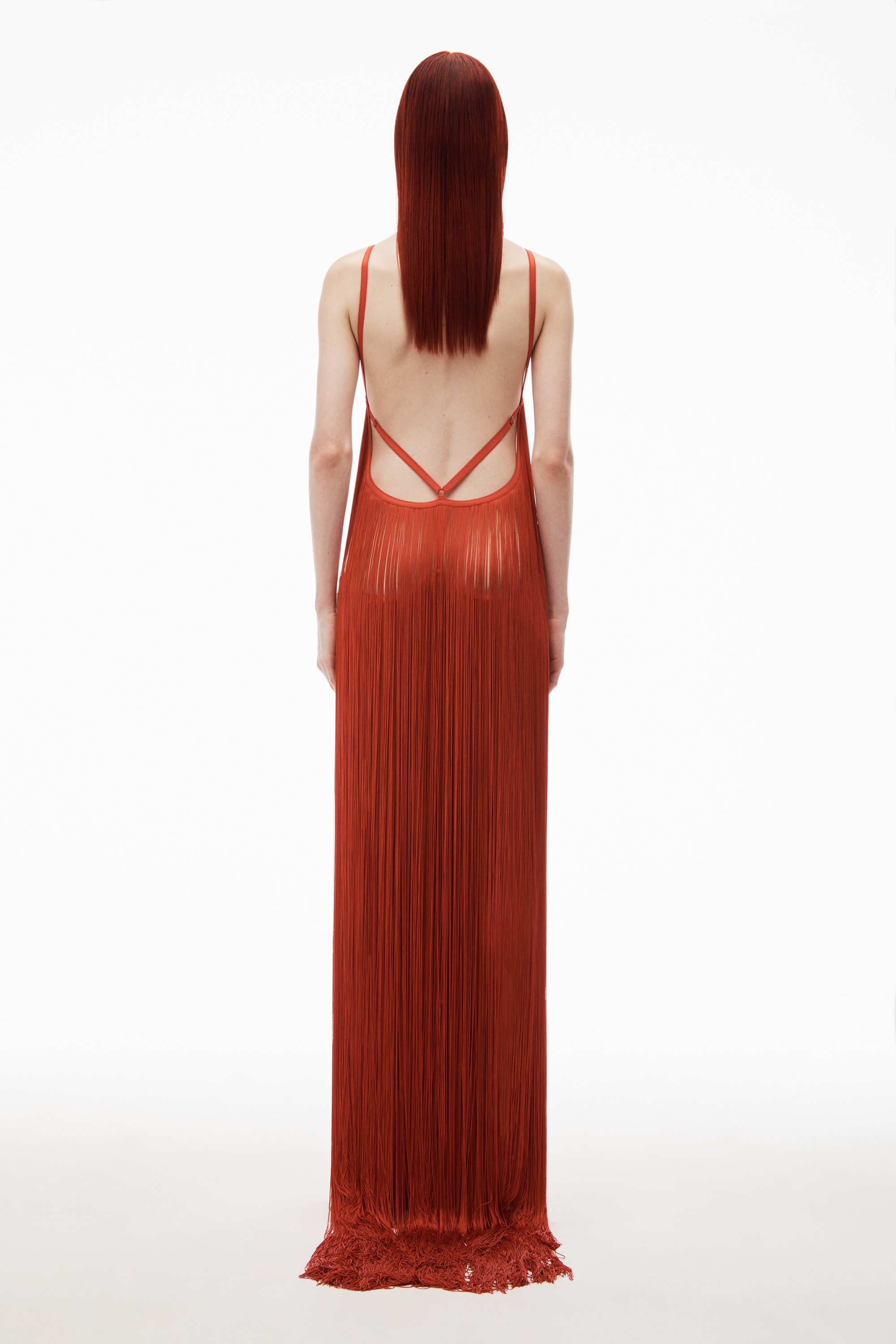 fringe dress with heart shaped bodice - 5