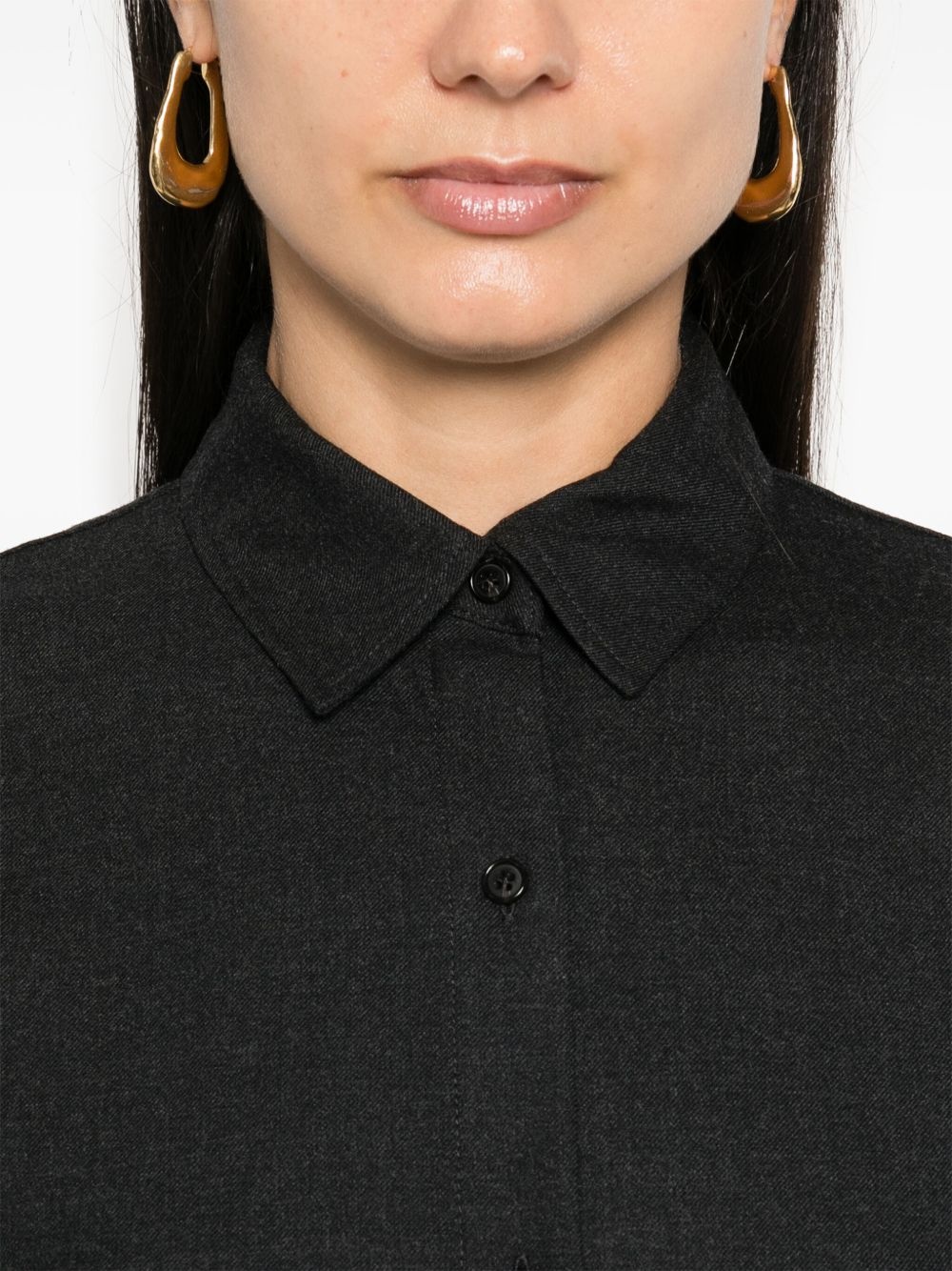 flannel shirt dress - 5
