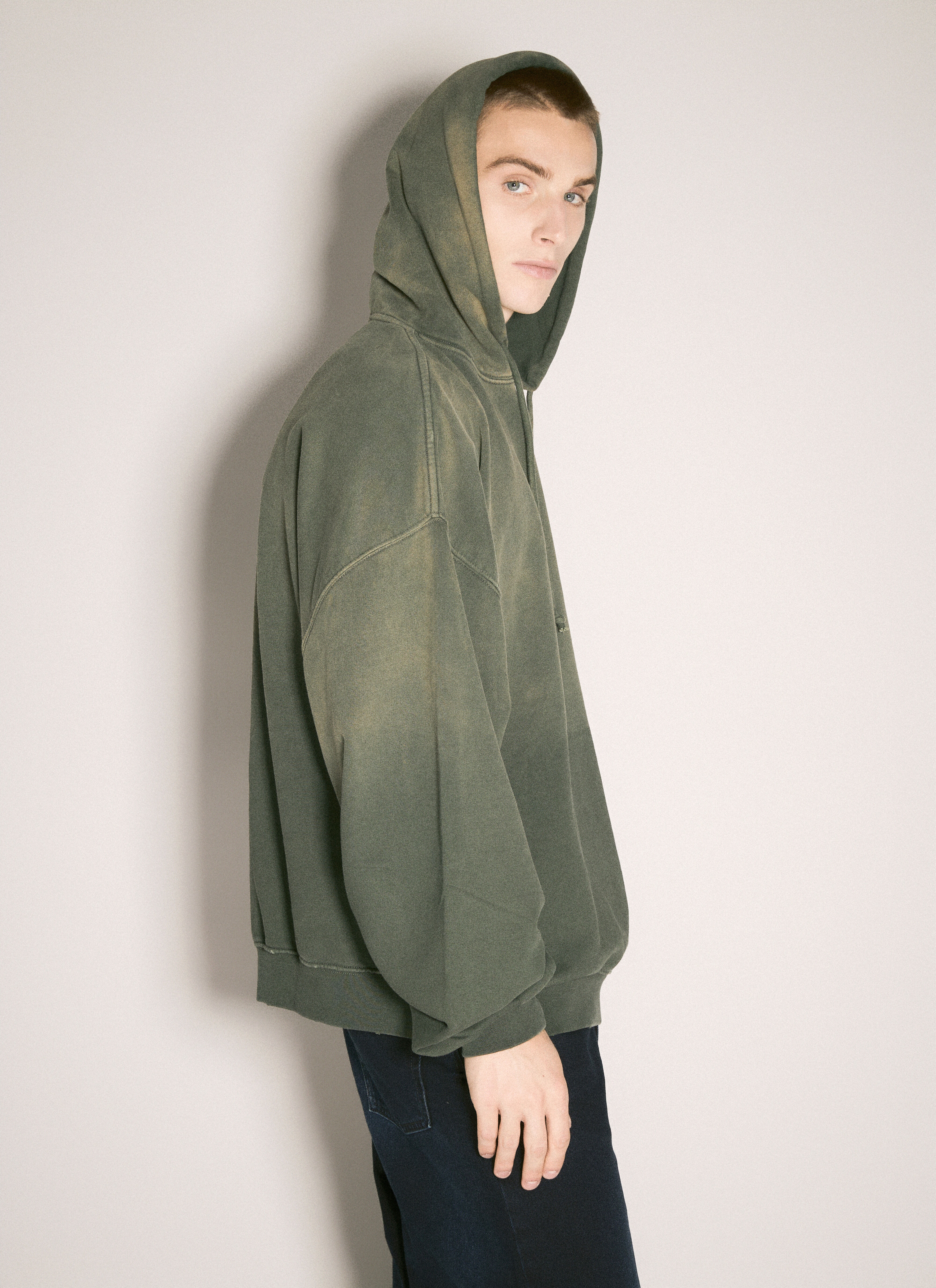 Spliced Bubble Hooded Sweatshirt - 4