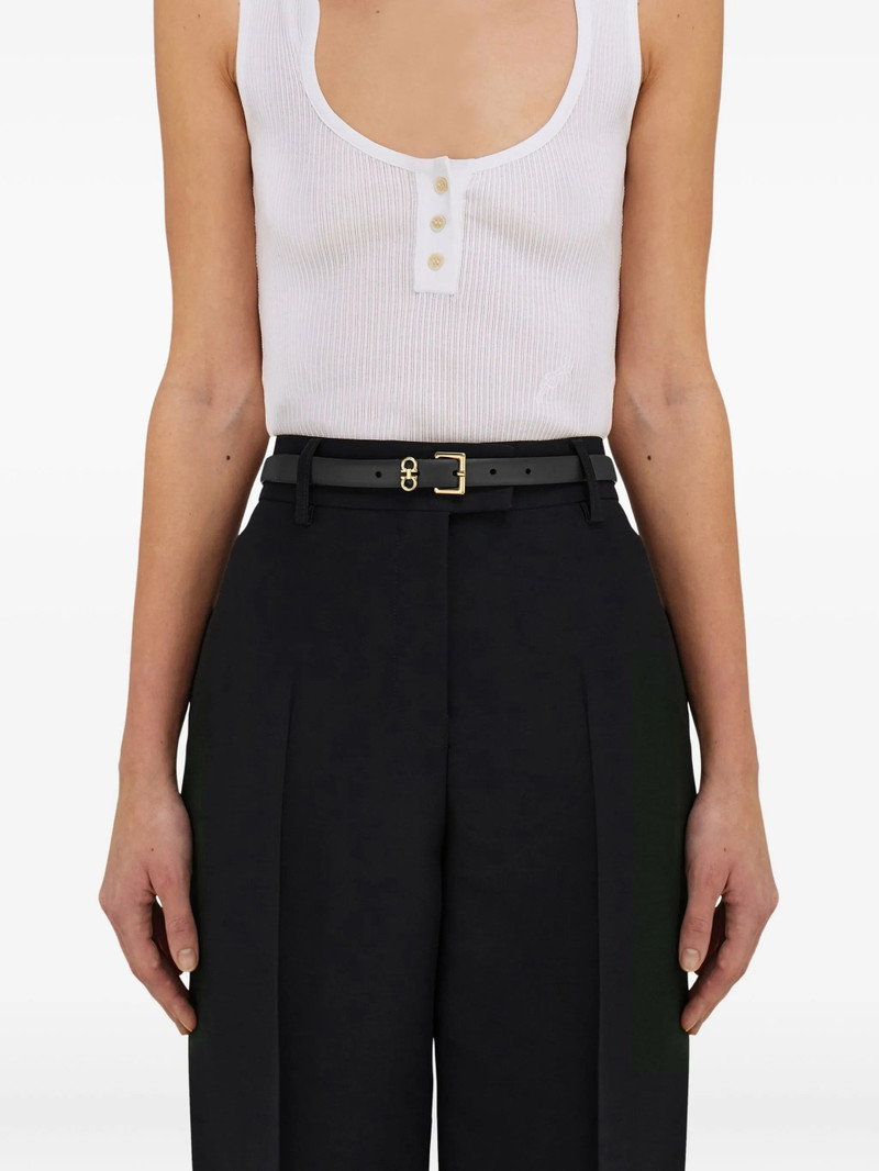 FERRAGAMO Ferragamo Reversible Adjustable Gancini Belt outlook