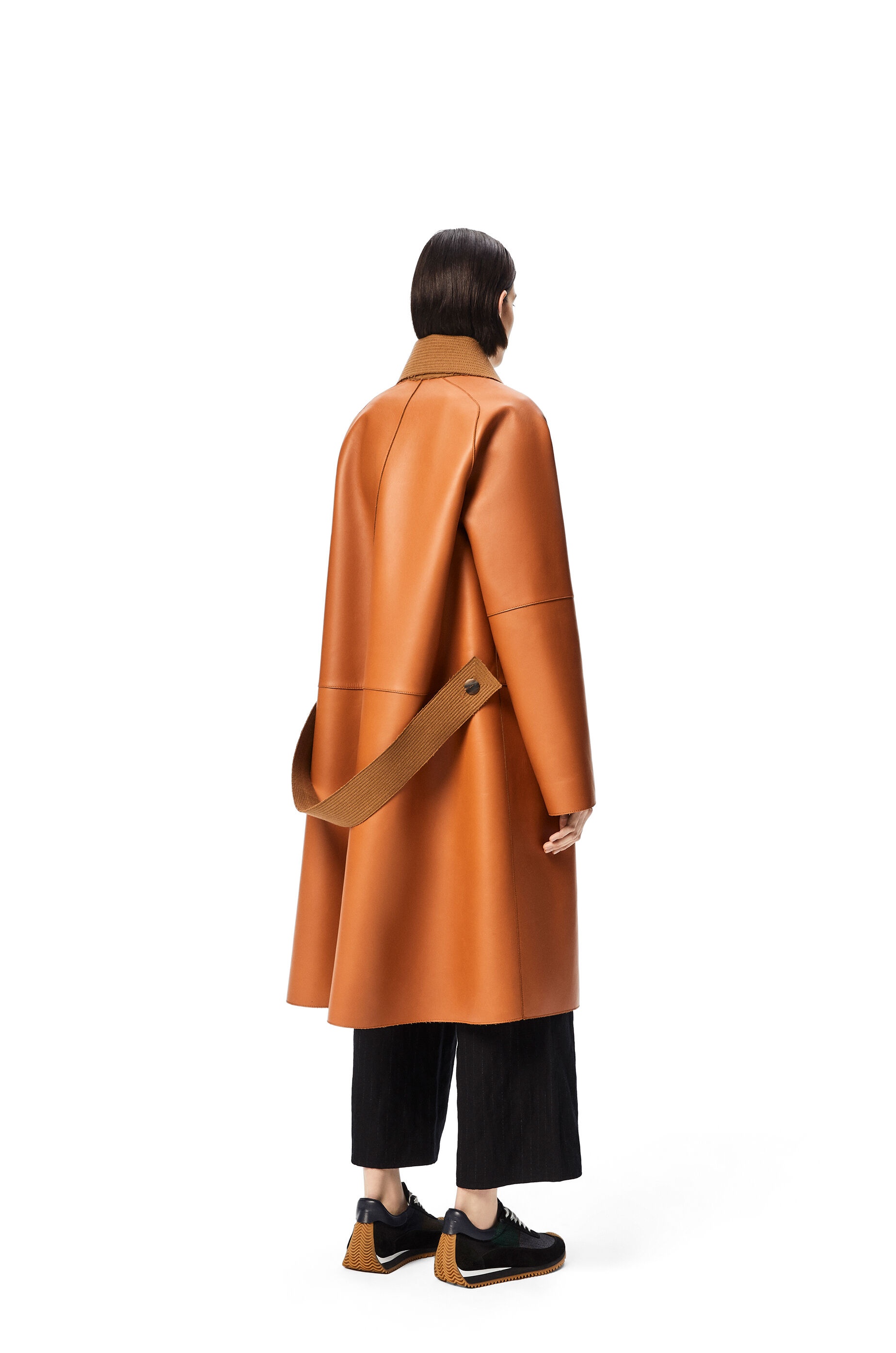 Bonded coat in nappa and wool - 4