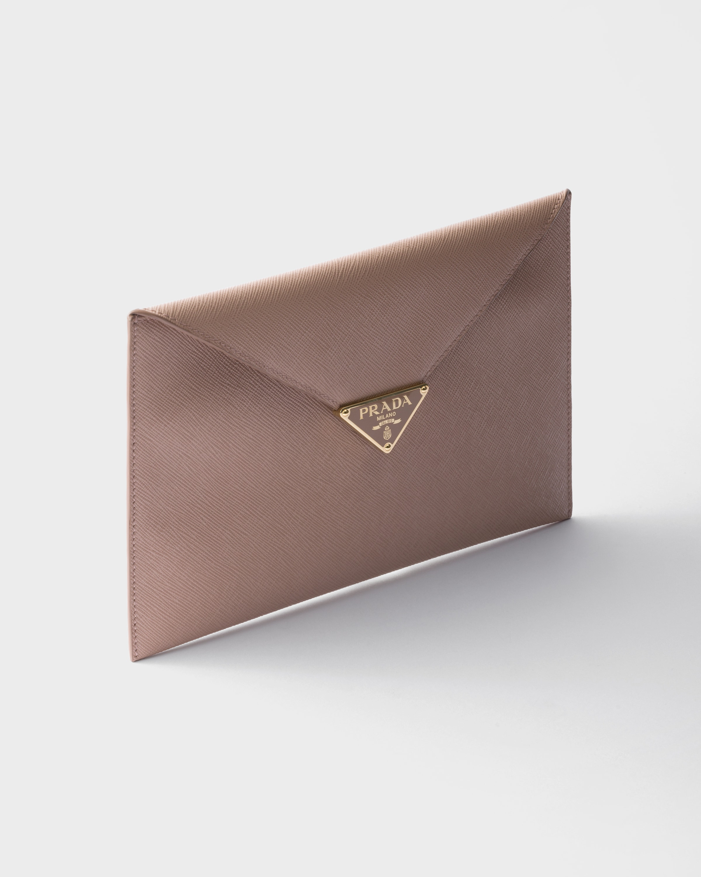 Saffiano leather envelope clutch - 4