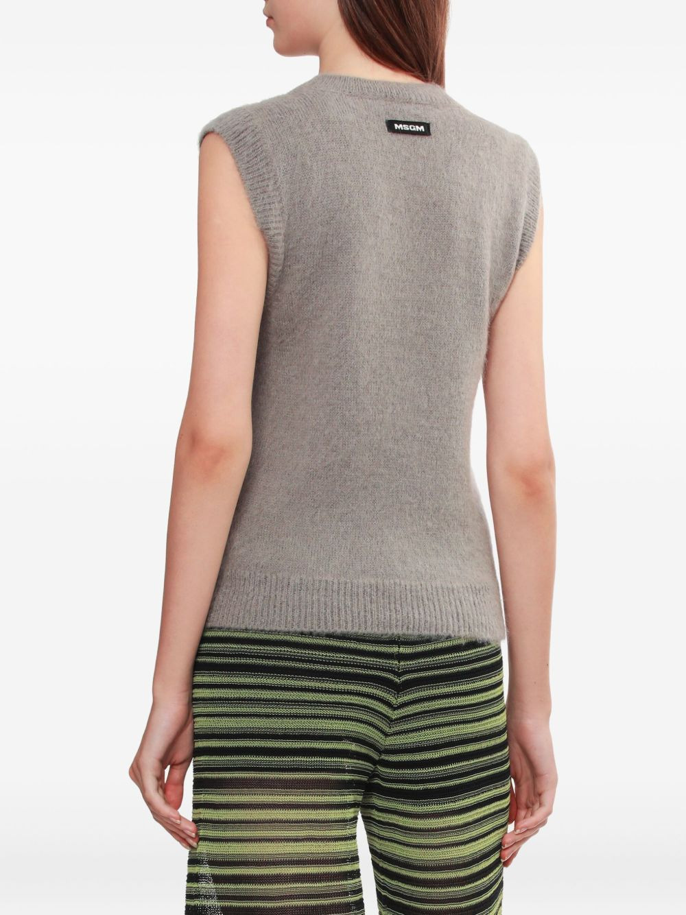 mushroom-print vest - 4