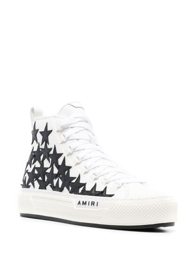star-patch high-top sneakers - 2