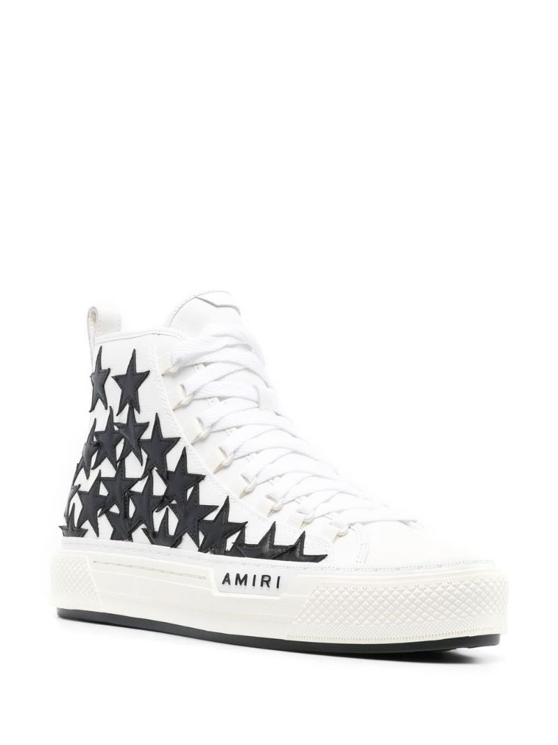 AMIRI star-patch high-top sneakers outlook