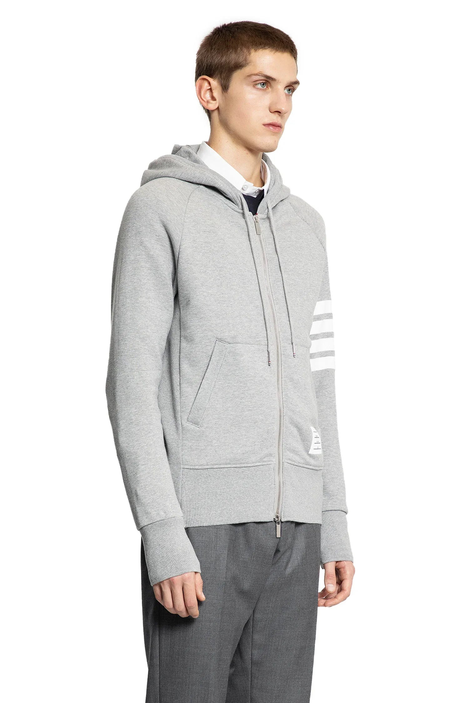 THOM BROWNE MAN GREY SWEATSHIRTS - 2