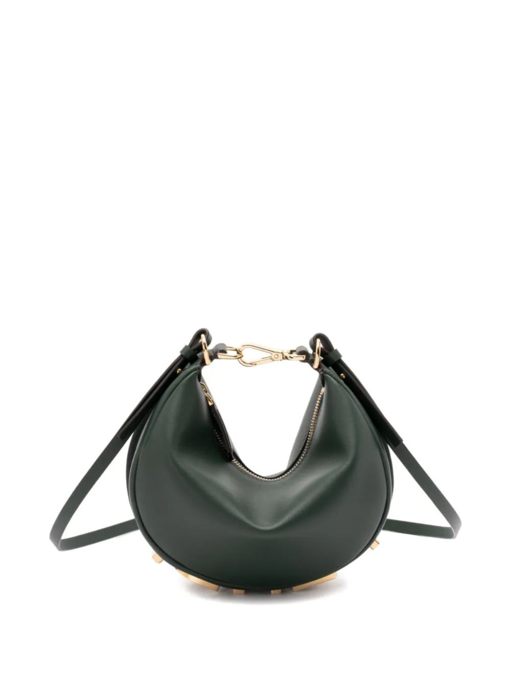 FENDI MINI FENDIGRAPH MATTE LEATHER CLUTCH - 2