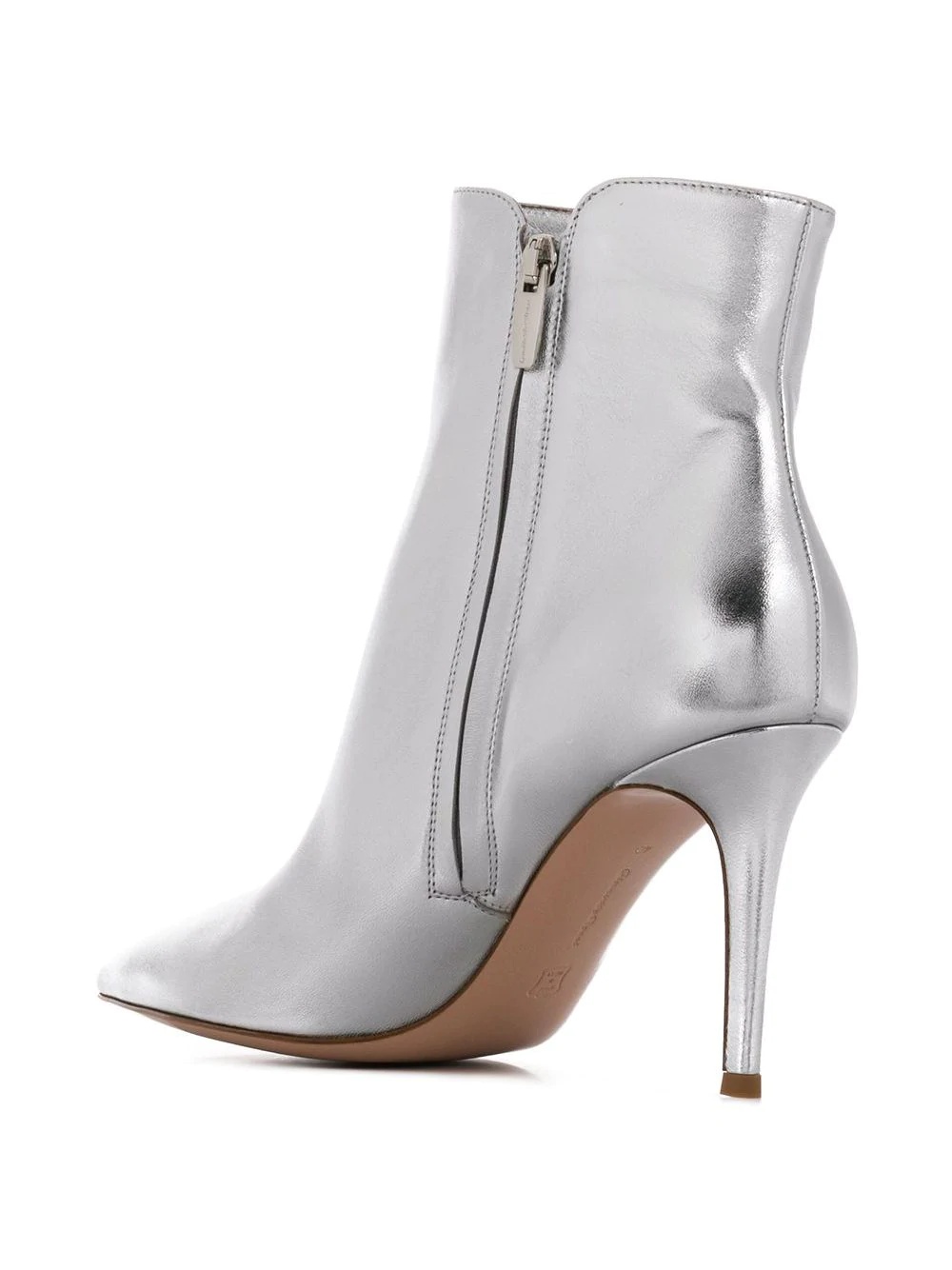 metallic ankle booties - 3