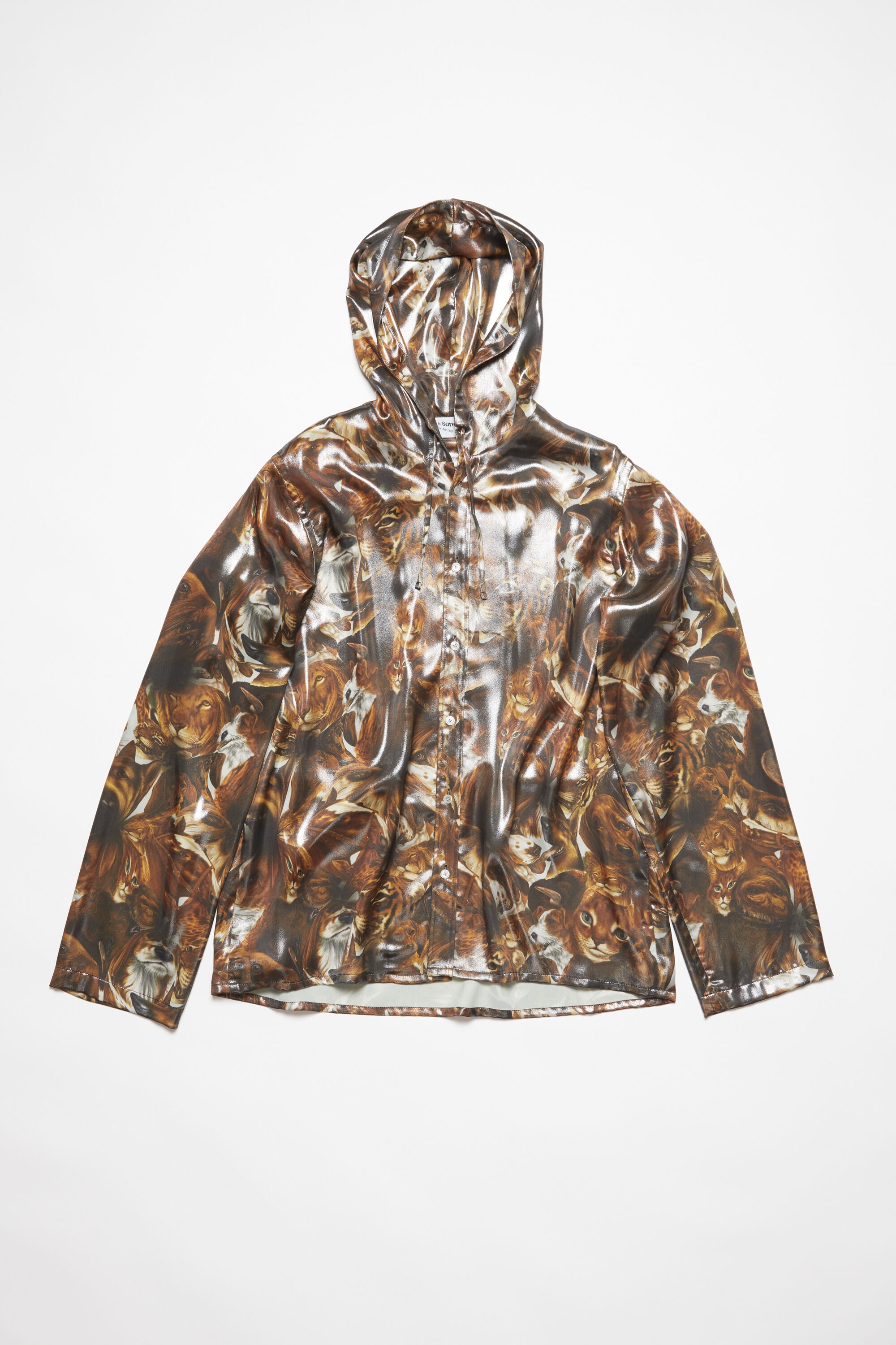 Jacket foil print - Cacao Brown Multi - 7