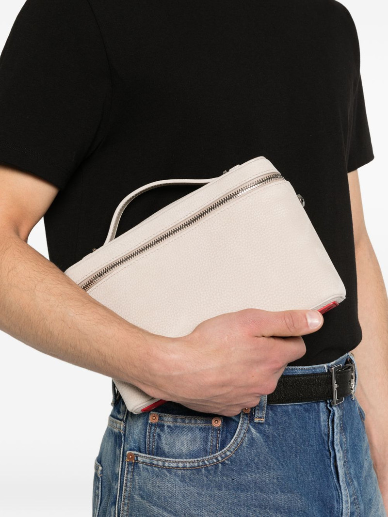 Christian Louboutin Djanis grained leather messenger bag outlook