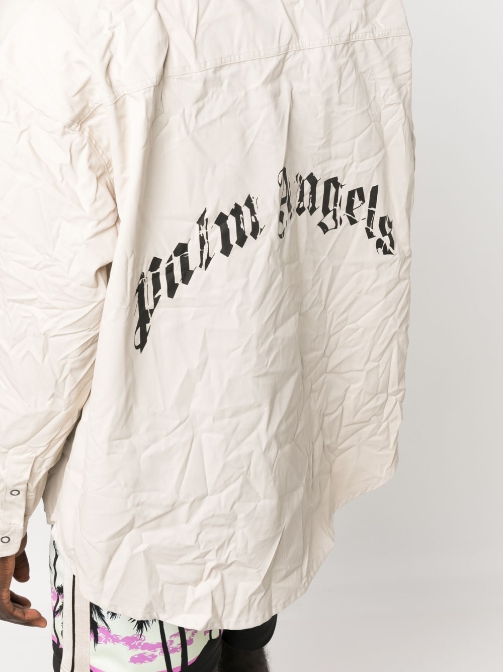 logo-print long-sleeve shirt - 5