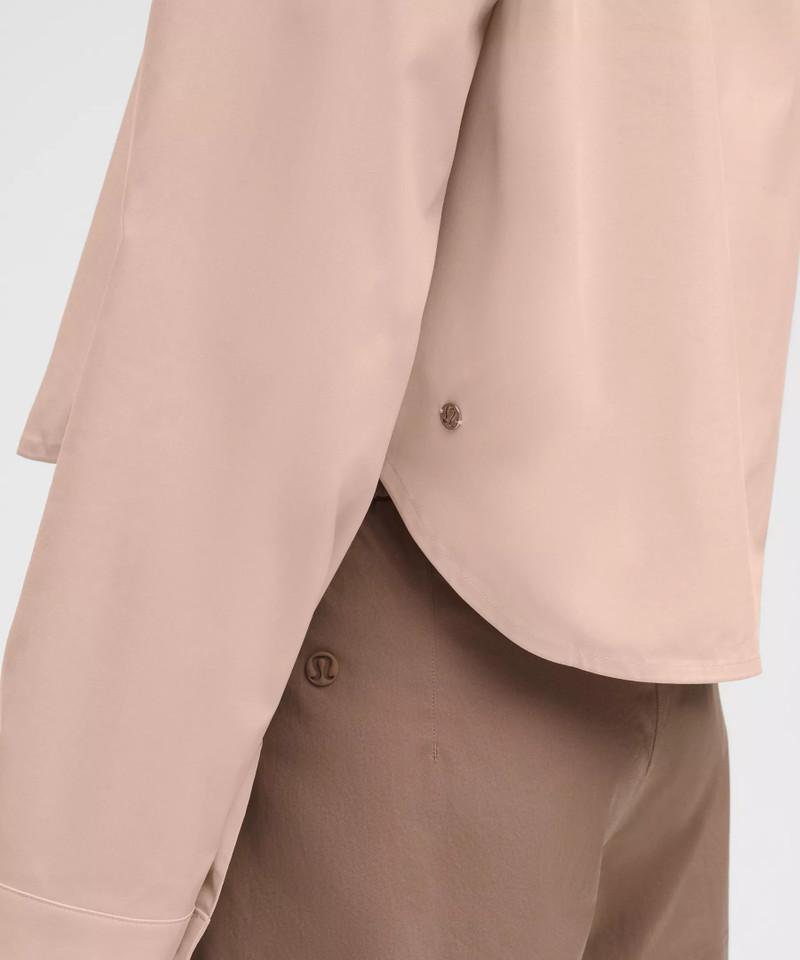 Cropped Poplin Button-Up Top 5
