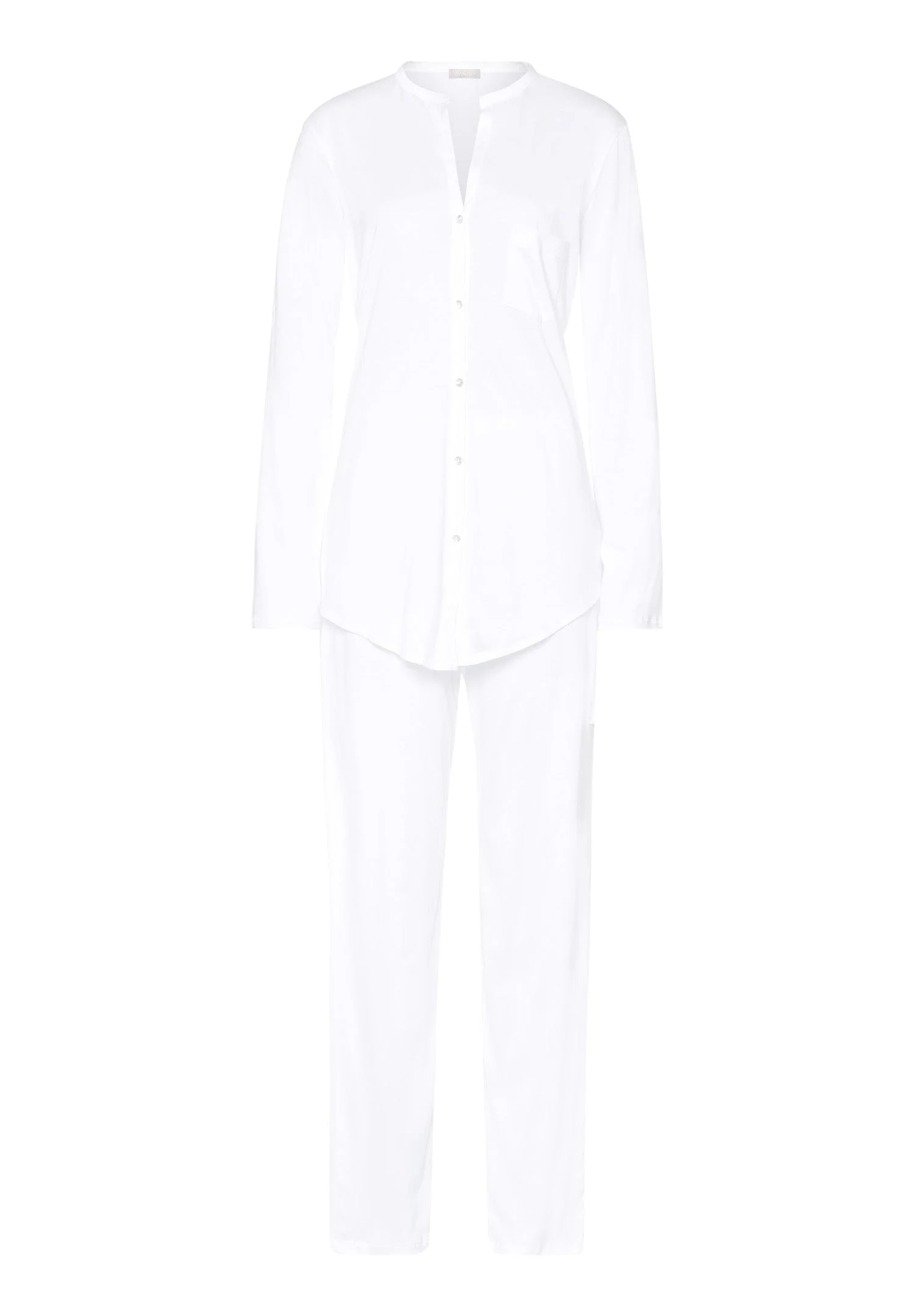 Cotton Deluxe Button Front Cotton Pajama Set - 1
