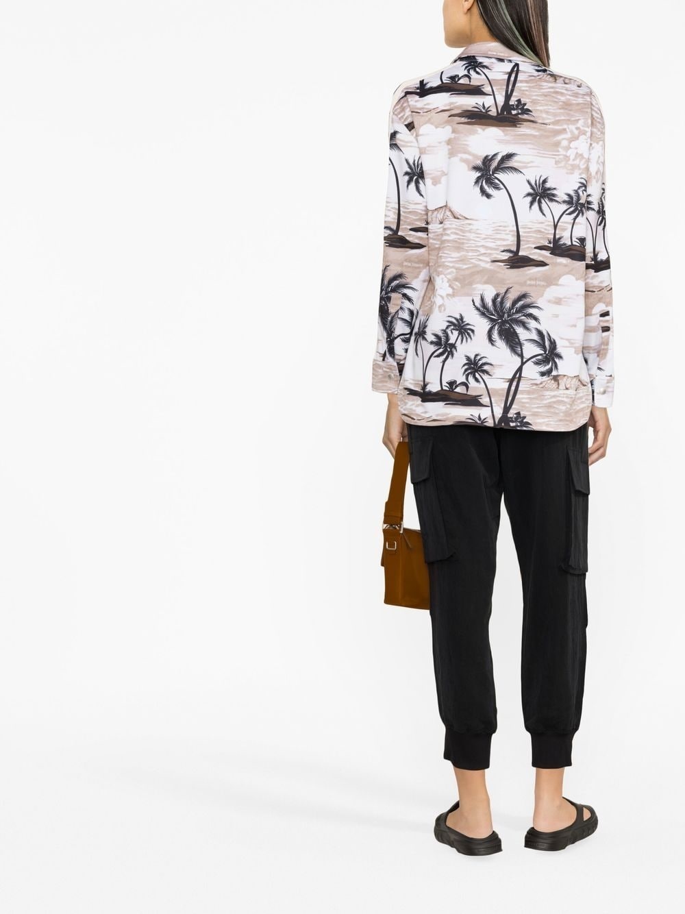 tropical-print long-sleeve shirt - 4