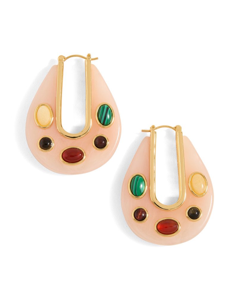 RESIN EMBELLISHED DROP HOOP 6