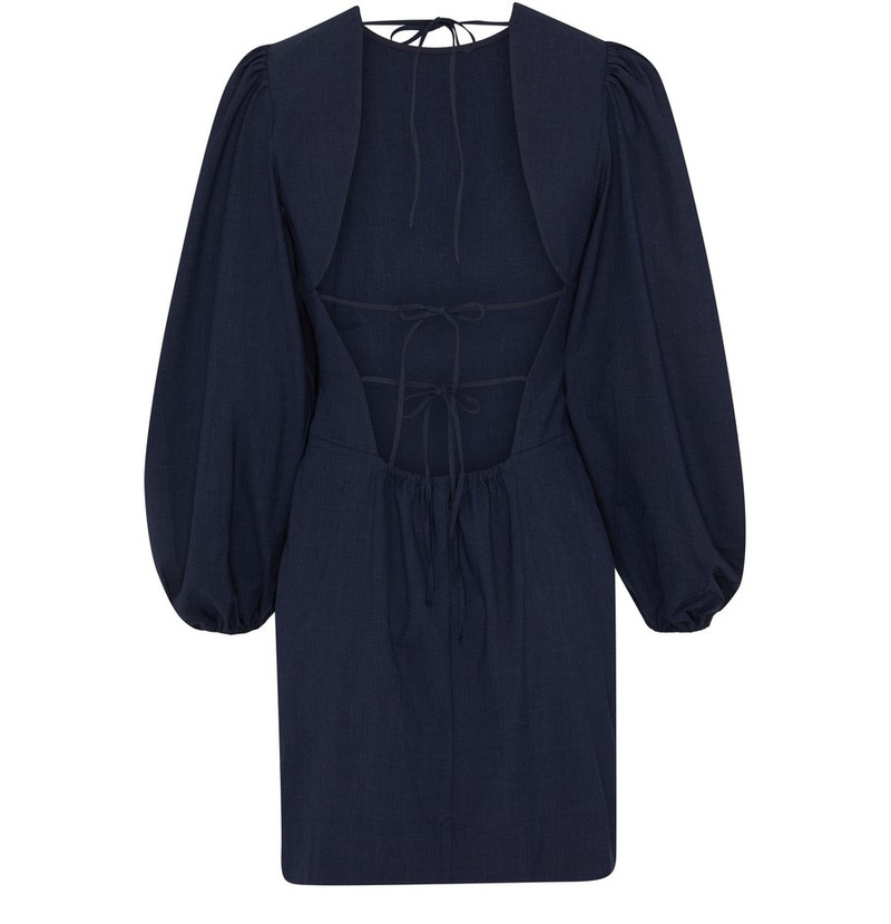 Drapey Melange Open Back Mini Dress 3