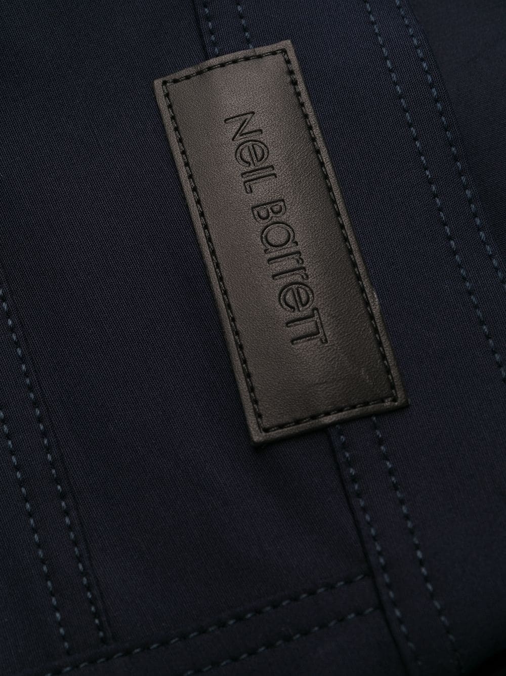 logo-patch slim trousers - 6