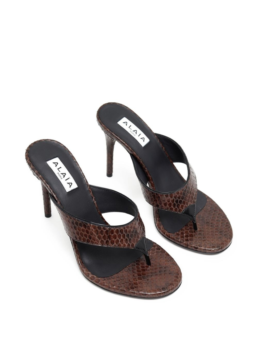 Infradito snakeskin-effect sandals - 2