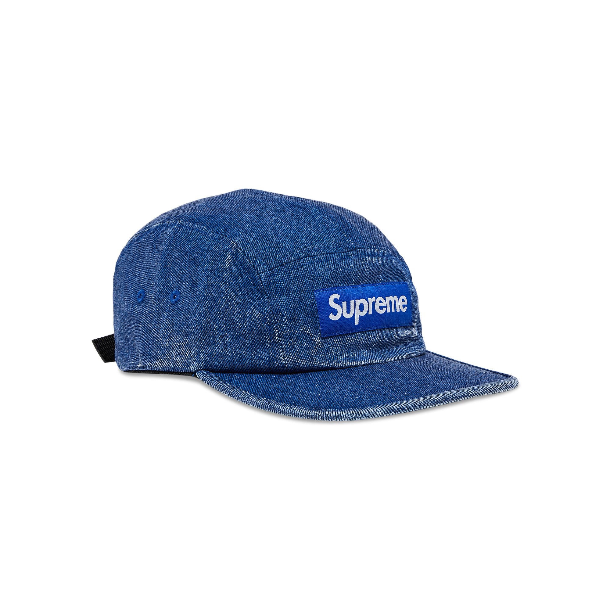 Supreme Coated Denim Camp Cap 'Royal' - 2