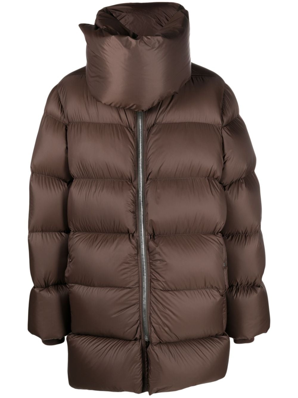 funnel-neck padded coat - 1
