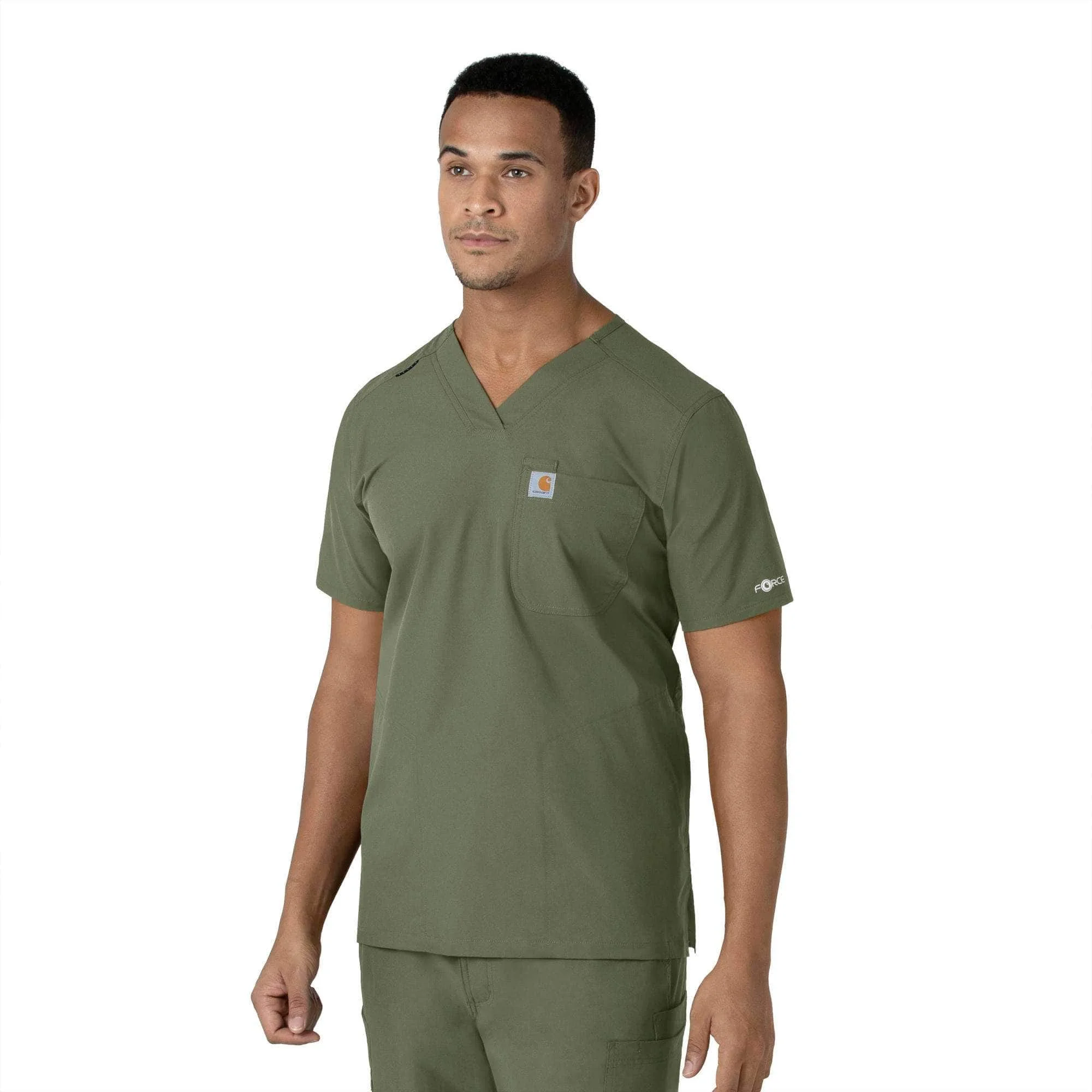 Force Essentials V-Neck Shirttail Scrub Top - 1